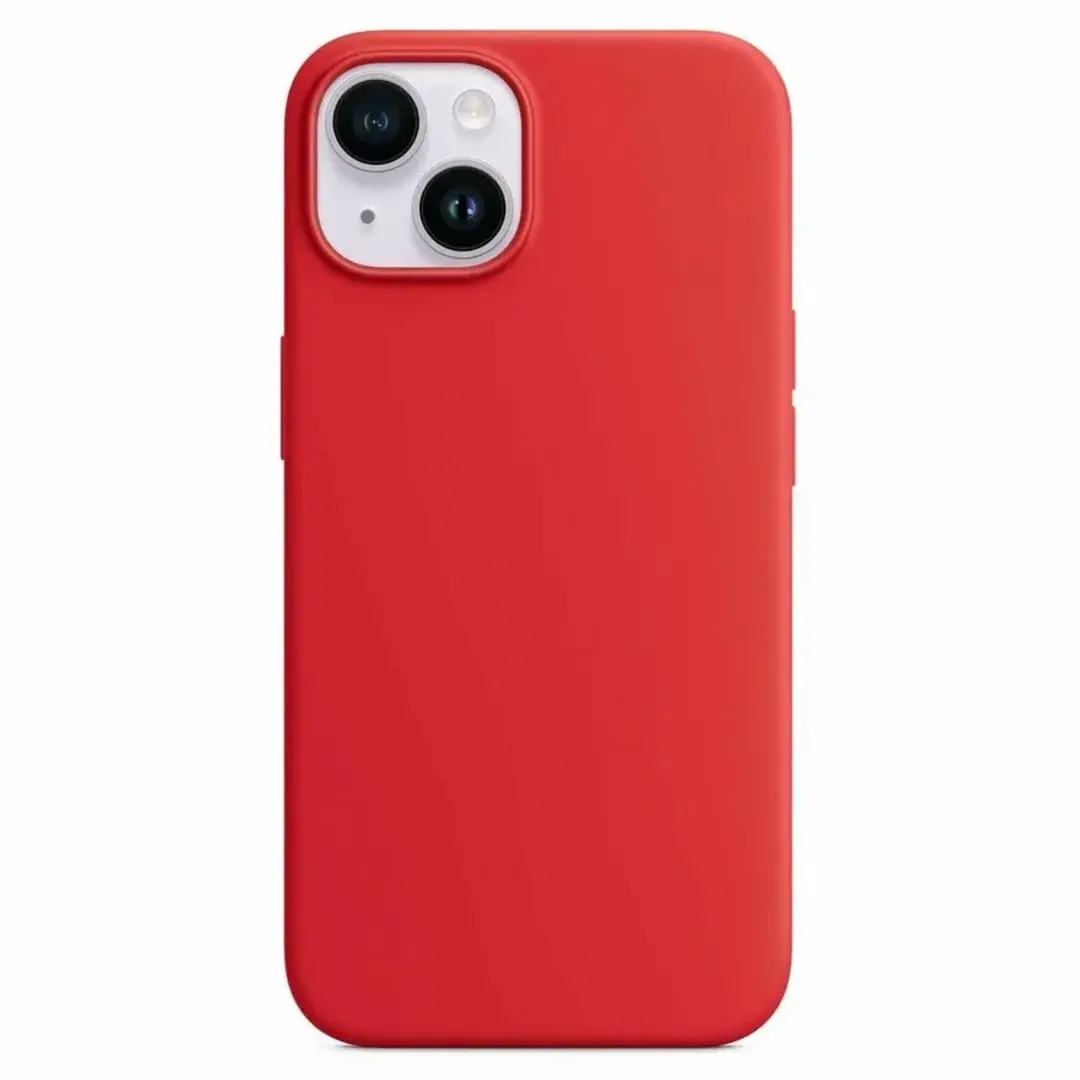 iPhone 15 Plus/iPhone 14 Plus Soft Touch Case Red